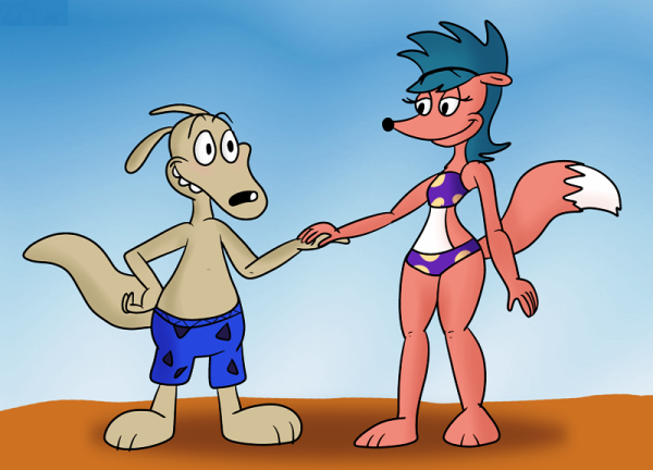 Rocko Holding Sheila's Hand-ex221