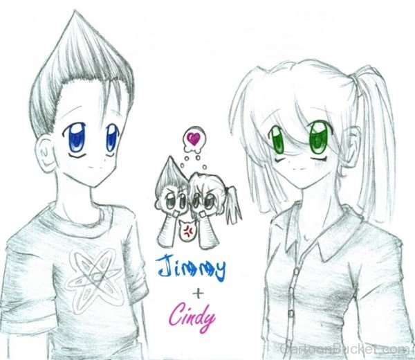 Sketch Of Jimmy And Cindy-tr442