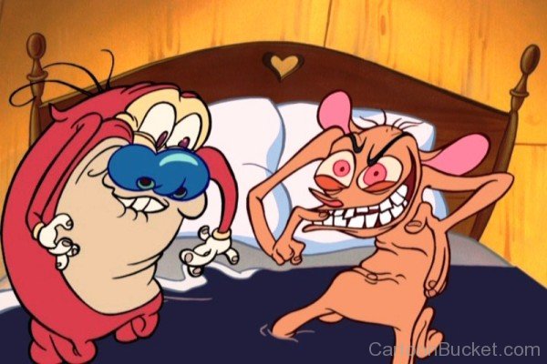 Stimpy And Ren Dancing-rq219