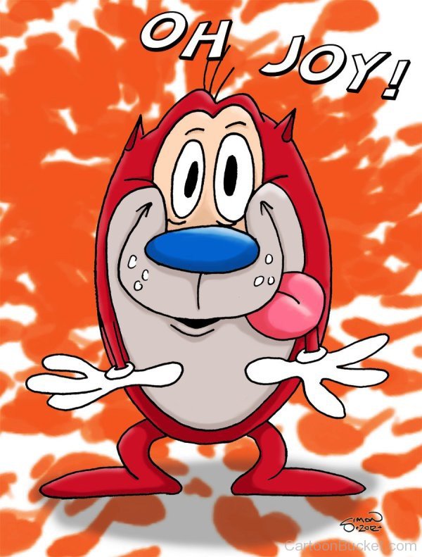 Stimpy J.Cat Looking Happy-rq229