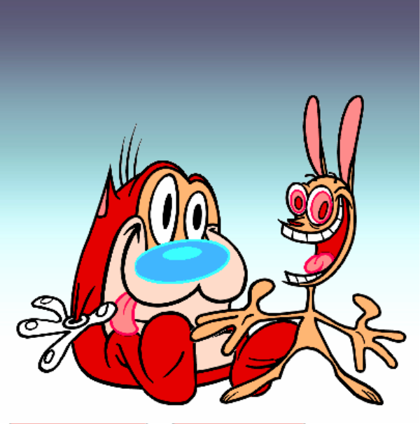 Stimpy J.Cat With Ren-rq233