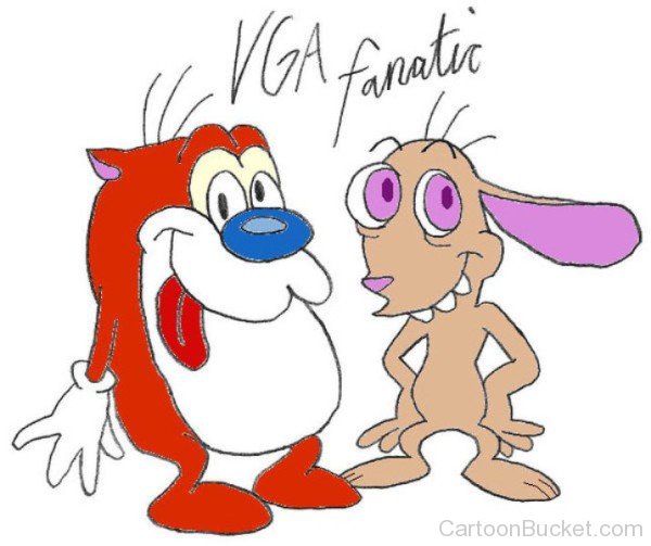 Stimpy With Ren-rq236