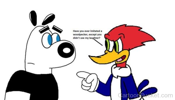 Woody Woodpecker Talking With Dudley Puppy-ycx352