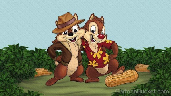 Chip And Dale With Peanuts-lk45618