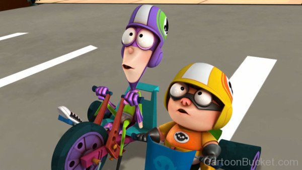 Fanboy And Chum Chum On Bicycle-jk55501