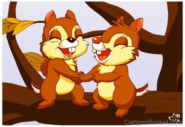 Laughing Image Of Chip And Dale-lk45629