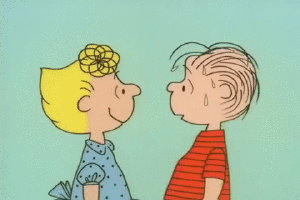 Linus Van Pelt And  Lucy-tg78903