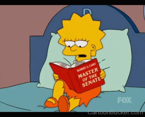 Lisa Simpson Reading Book-rt89619