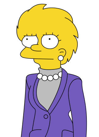 Lisa Simpson Wearing Purple Coat-rt89608