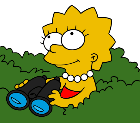 Lisa Simpson With Binocular-rt89609