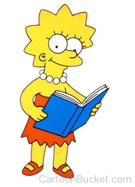 Lisa Simpson With Book-rt89630