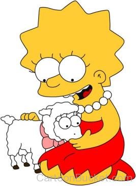 Lisa Simpson With Goat-rt89621