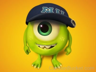 Mmike Wazowski WEaring a Cap-jh56715-bh19615