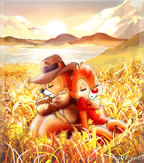 Sleeping Image Of Chip And Dale-lk45625