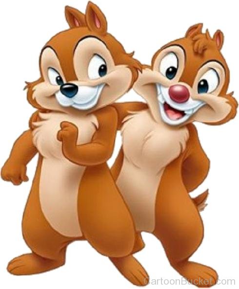 Smiling Image Of Chip And Dale-lk45630