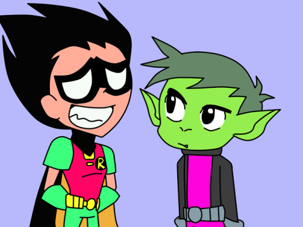 Beast Boy Looking At Robin-tgg422