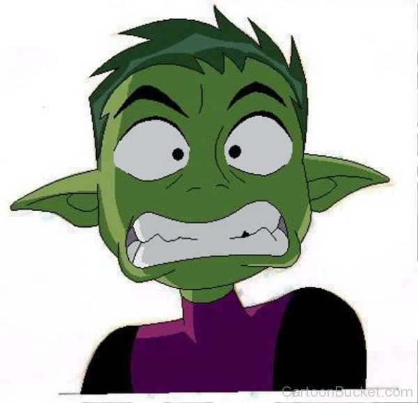 Beast Boy Looking Scared-tgg425