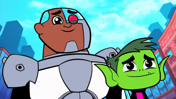 Beast Boy With Cyborg-tgg435