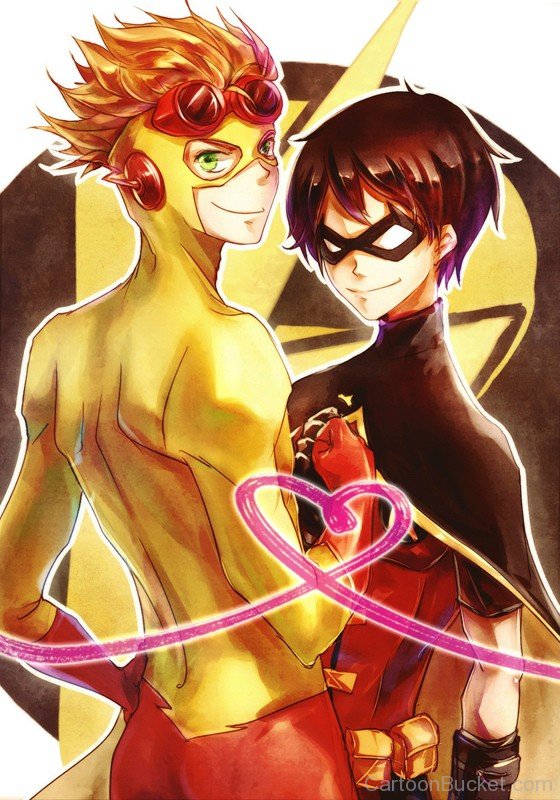 Best Friends Kid Flash And Robin-tfw2707