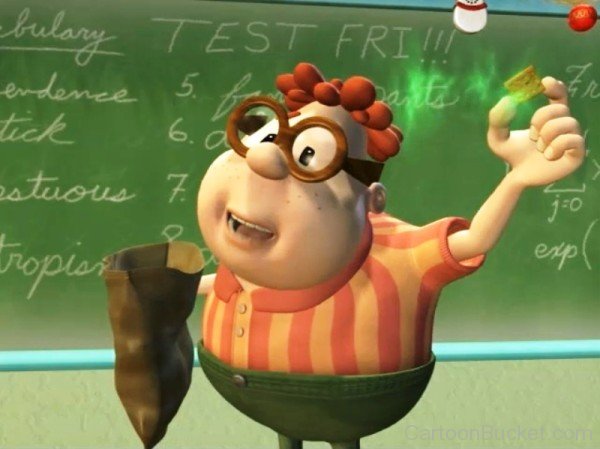 Carl Wheezer Holding Chip-vfx5604