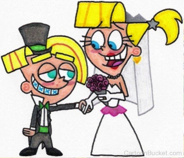 Chester McBadbat And Veronica At Their Wedding-tv403