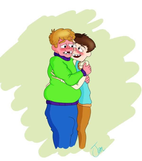 Clarence Hugging Jeff-wtf608