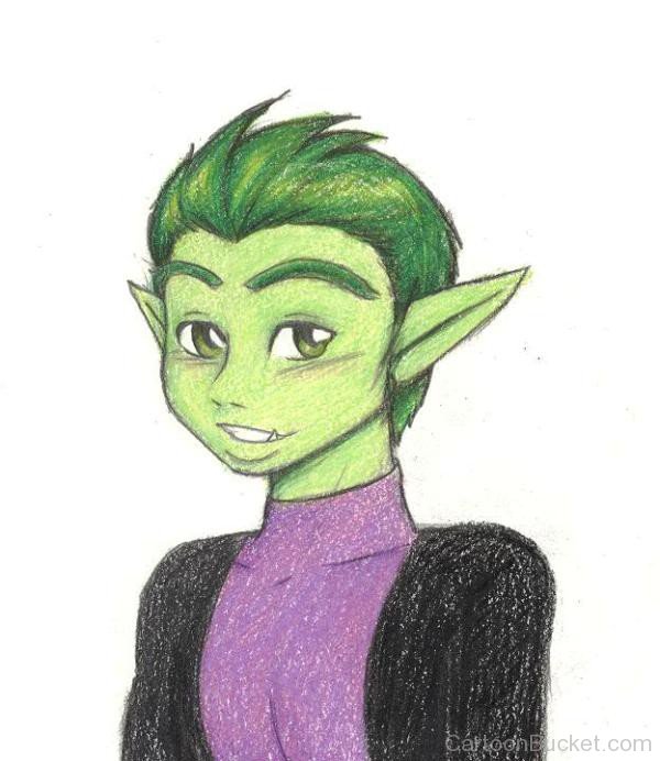 Drawing Of Beast Boy-tgg442