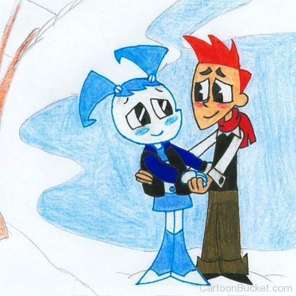 Drawing Of Brad And Jenny-yf926