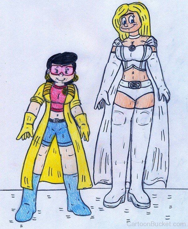 Drawing Of Phoebe And Helga-rm702