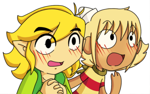 Flapjack And Link Looking Shocked-tbw2320