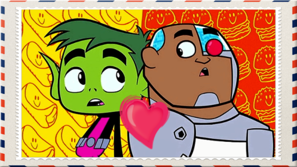 Frame Image Of Beast Boy And Cyborg-tgg445