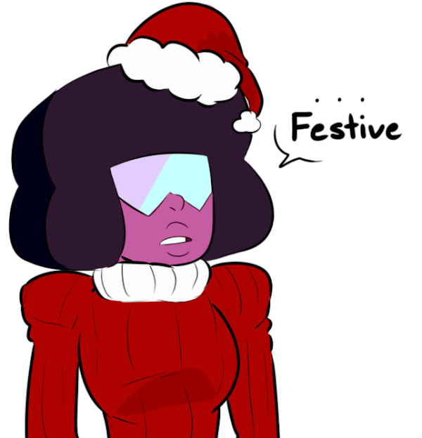 Garnet Wearing Santa Dress-mdh629