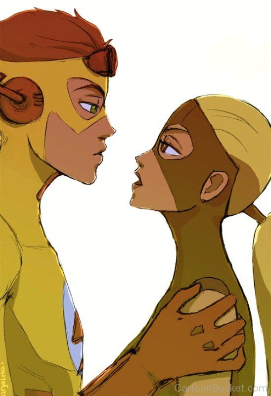 Kid Flash And Artemis Looking Eachother-tfw2711