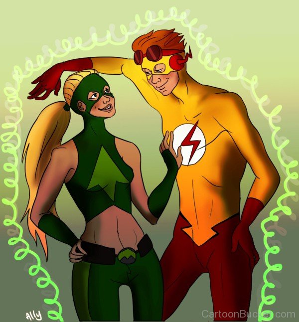 Kid Flash And Artemis Looking Happy-tfw2712