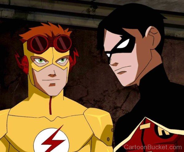 Kid Flash Looking At Robin-tfw2726