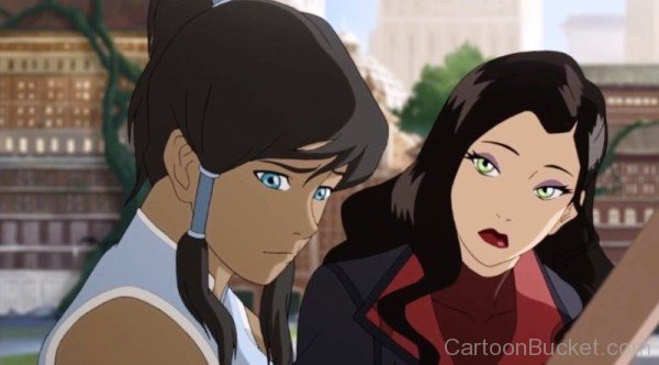 Korra Looking Sad With Asami-pq220