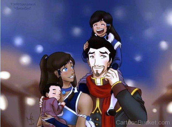 Korra With Her Family-pq231