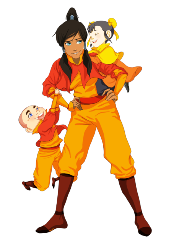 Korra With Her Kids-pq233