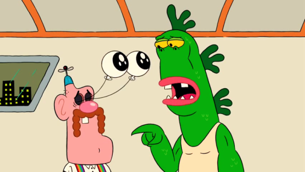 Mr.Gus Looking Scared At Uncle Grandpa-tca2311