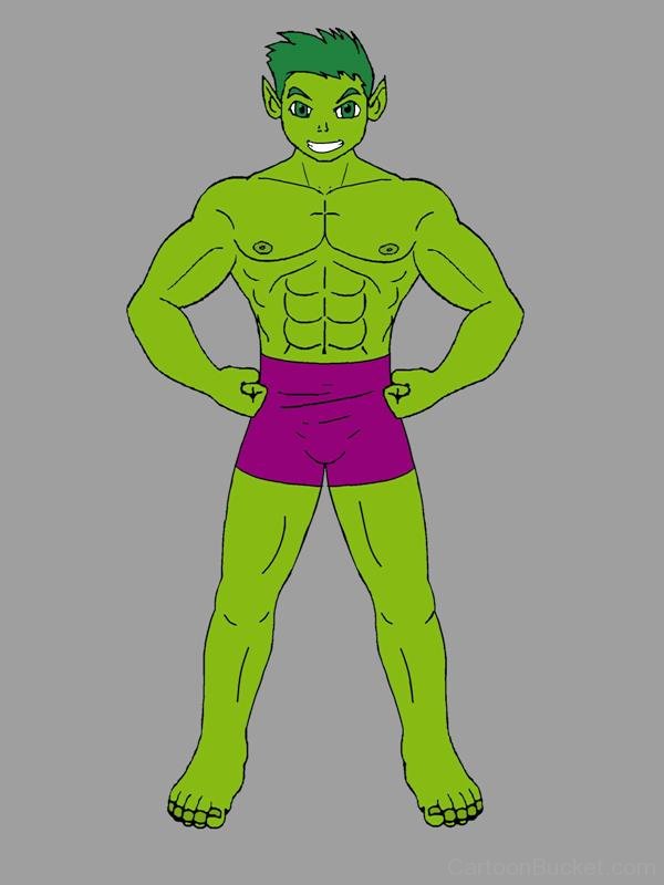 Muscular Beast Boy-tgg450