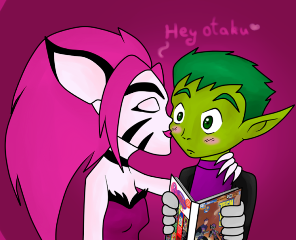 Nya Nya Kissing Beast Boy-tgg451