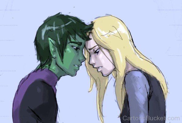 Painting Of Beast Boy And Terra-tgg452