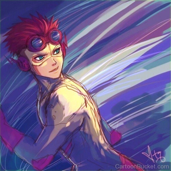 Painting Of Kid Flash-tfw2743