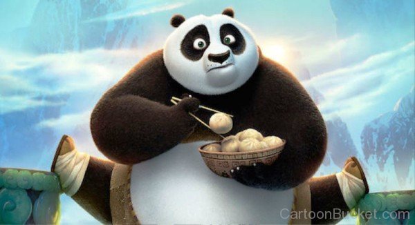 Po Panda Carying Po Bean Buns-wh617