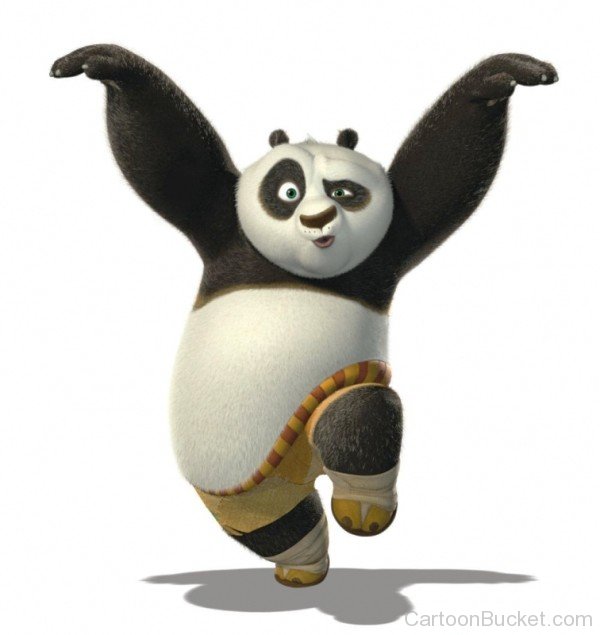 Po Panda Doing Kung Fu-wh619