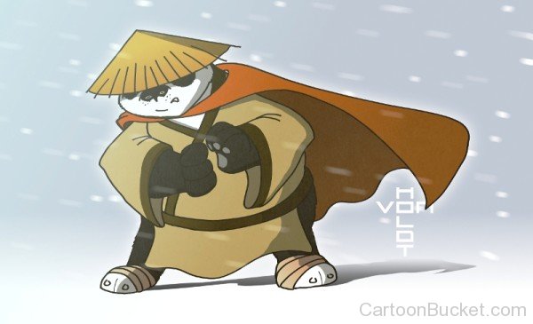 Po Panda In Snow Wind-wh631