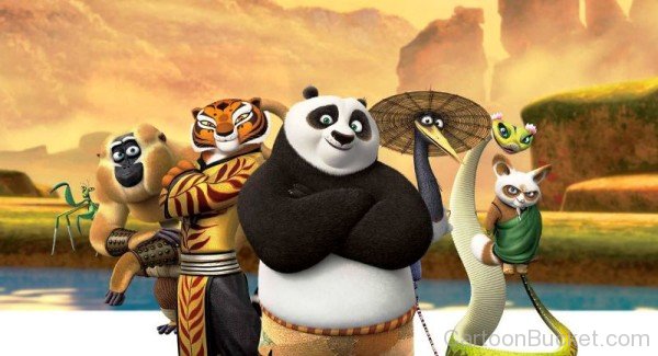 Po Panda With His Team