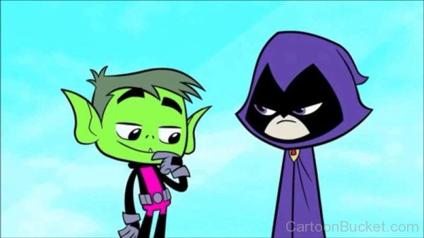 Raven Looking Angry At Beast Boy-tgg458