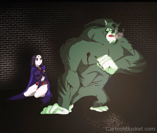 Raven With Beast Boy-rnd2839