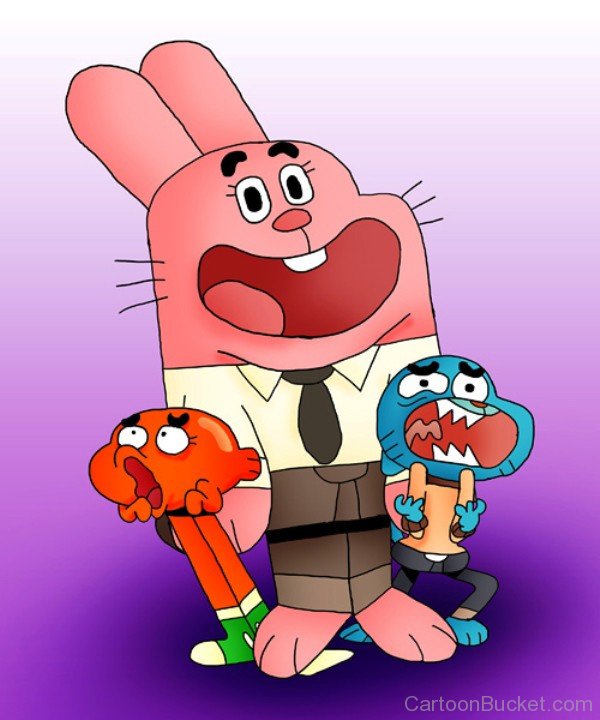 Richard,Gumball And Darwin Looking Scared-tyg5429